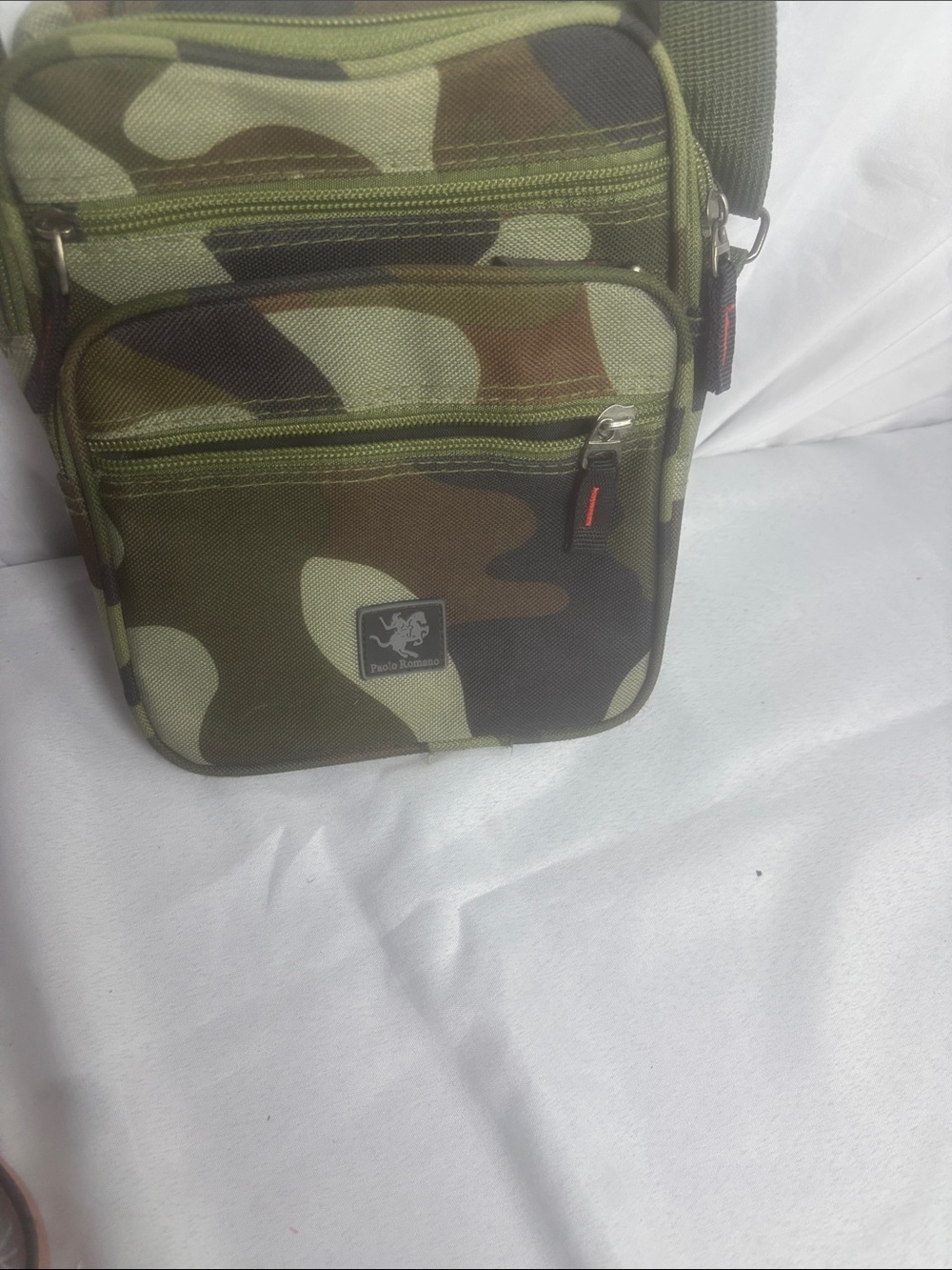 Camouflage Compact Messenger Bag for Men - Unbranded Green Camo